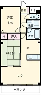 K’sマンション大門【103号室】の間取り