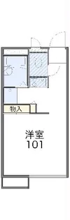 レオパレス当座山【104号室】の間取り