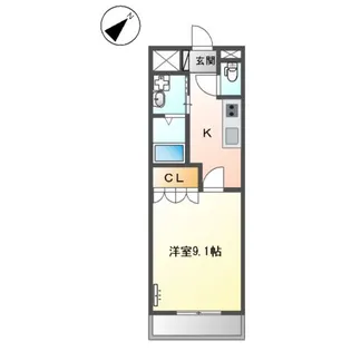 コンフォート・アルファ【2階】の間取り