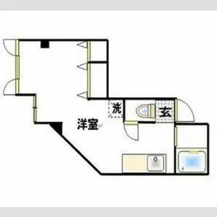 フレンドシップ坂戸【202号室】の間取り