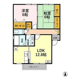 スターブル B【2階】の間取り