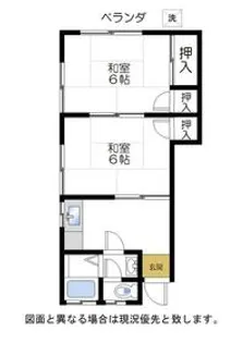 コーポ松本【103号室】の間取り