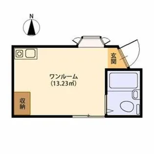 クウォーターパレス【1階】の間取り