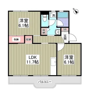自由ヶ丘シティハウス【205号室】の間取り