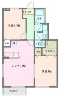 メーリーウィンドJ【103号室】の間取り