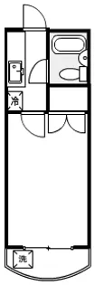コスモス朝比奈【102号室】の間取り