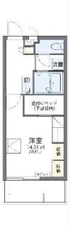 レオパレス経塚【3階】の間取り