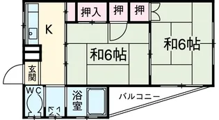 ニューグリーンコーポ【2階】の間取り