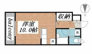 プレサージュ【202号室】の間取り