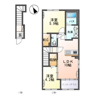 COLLINE(コリーヌ)【2階】の間取り