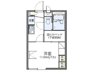 レオパレス本宮公園【1階】の間取り