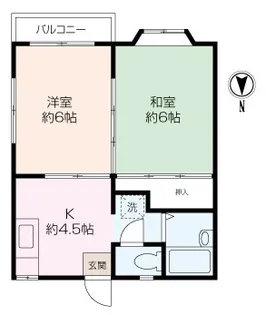 サンシティ二葉【1階】の間取り