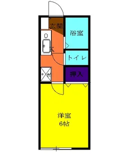 ハイツ島野【102号室】の間取り