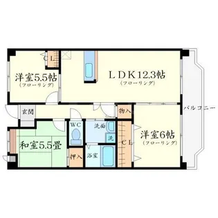 ヴェルドミール桃山台【1階】の間取り