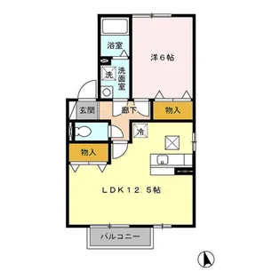 メイプルリーフ C【1階】の間取り