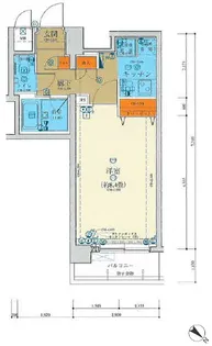 キャパシタス中野【1階】の間取り