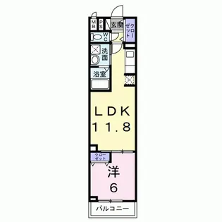 グランデ蒲生茜町【4階】の間取り