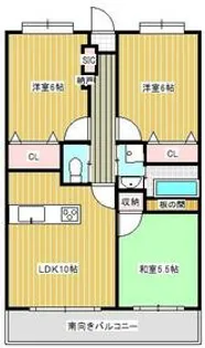 シェーンベルク安東【3階】の間取り