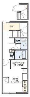 レオパレスエテルナ【203号室】の間取り