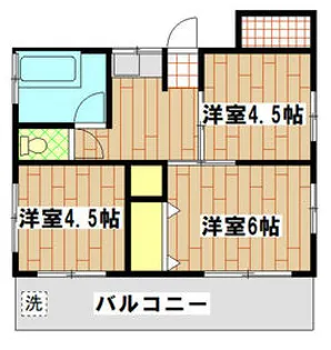 志村アパート【2階】の間取り