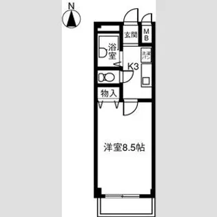 SUNNY PLACE妙興寺【2階】の間取り