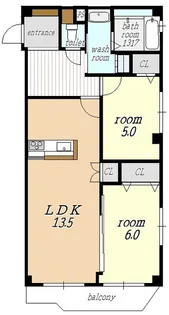 マンション雅【2階】の間取り