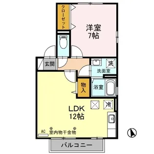 フォーシーズン D【1階】の間取り