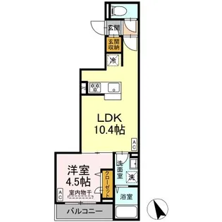 セレスティア皿沼【3階】の間取り
