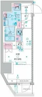 GENOVIA三郷駅前【13階】の間取り