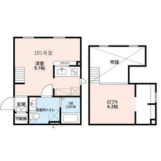 プリマ ラウレアⅢ【1階】の間取り