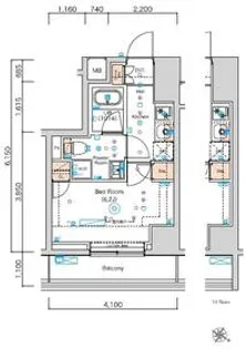 スクエアシティ横濱大通り公園AZ【302号室】の間取り