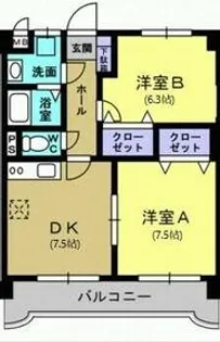 ユーミーリオグランデ【4階】の間取り