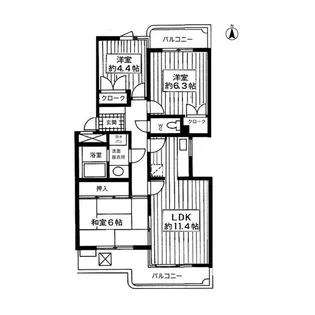 メゾン白亜館【3階】の間取り