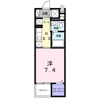 ラフレシール【4階】の間取り