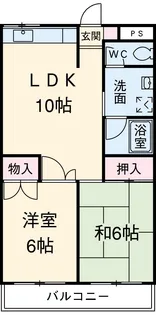コンフォールタツミ【4階】の間取り