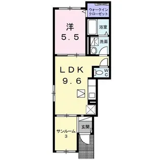 ガーデンフォレスト【1階】の間取り
