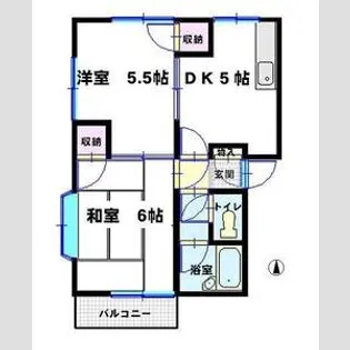 増田ハイツC【2階】の間取り