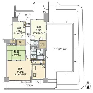 アドリーム川越【12階】の間取り