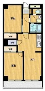 ユトリロ下地3【602号室】の間取り