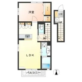 ビューラーKEN B【2階】の間取り