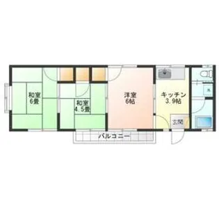 コーポ央高【2階】の間取り