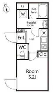イスフール【1階】の間取り