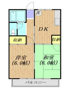 エコーハイツ 101号室【101号室】の間取り