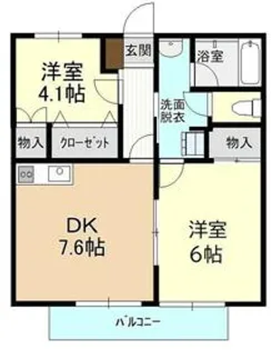 みなみハイツ【2階】の間取り