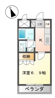 ベルメゾンしらさぎ【1階】の間取り