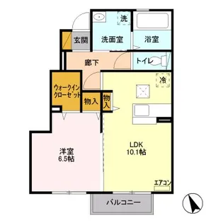 エルヴィレッジ E【1階】の間取り