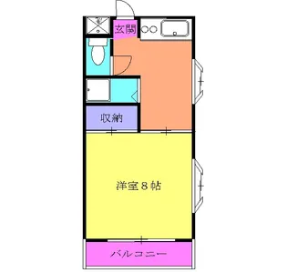 サンワード小泉No.10【105号室】の間取り