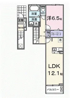 リーフ【2階】の間取り