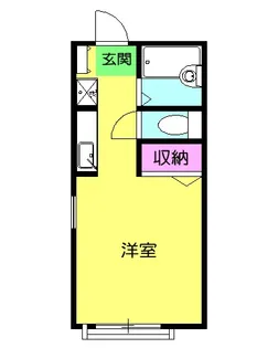 洋風ハイツ【2階】の間取り
