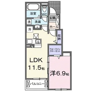 エクセレントyokouchiⅢ【1階】の間取り